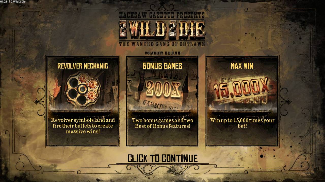 2 Wild 2 Die (Hacksaw Gaming) Image 1